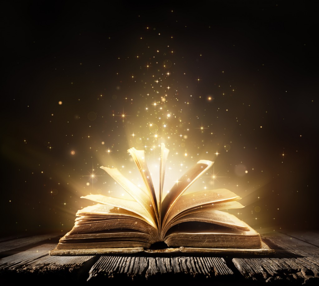 Magic Book With Shining Lights