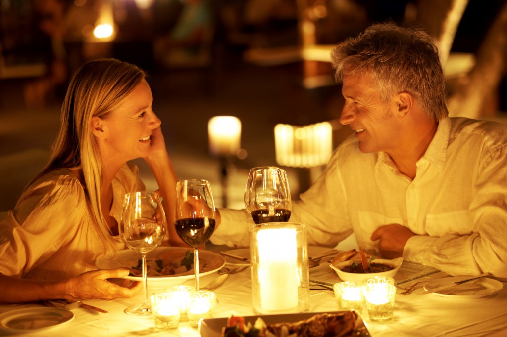 Romance in a restaurant