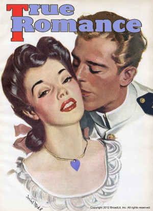 True Romances vintage magazine - May 1945 Painting by Darius Mede
